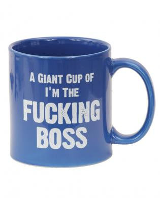 Attitude mug a giant cup of i'm the fucking boss - 22 oz