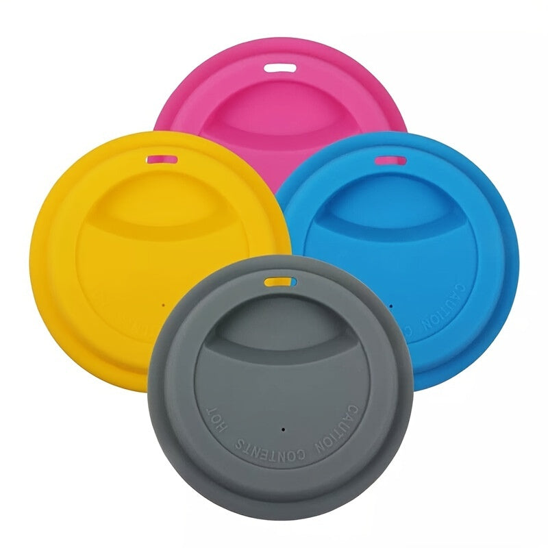 1pc Silicone Drinking Lid; Spill-Proof Cup Lids; Reusable Coffee Mug Lids; Coffee Cup Covers